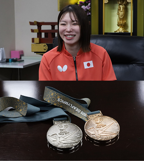 卒業生・山田瑞恵さんデフリンピックで銀・銅メダル獲得