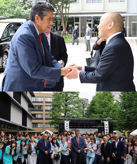 パラオ共和国のウィップス大統領が大正大学を訪問