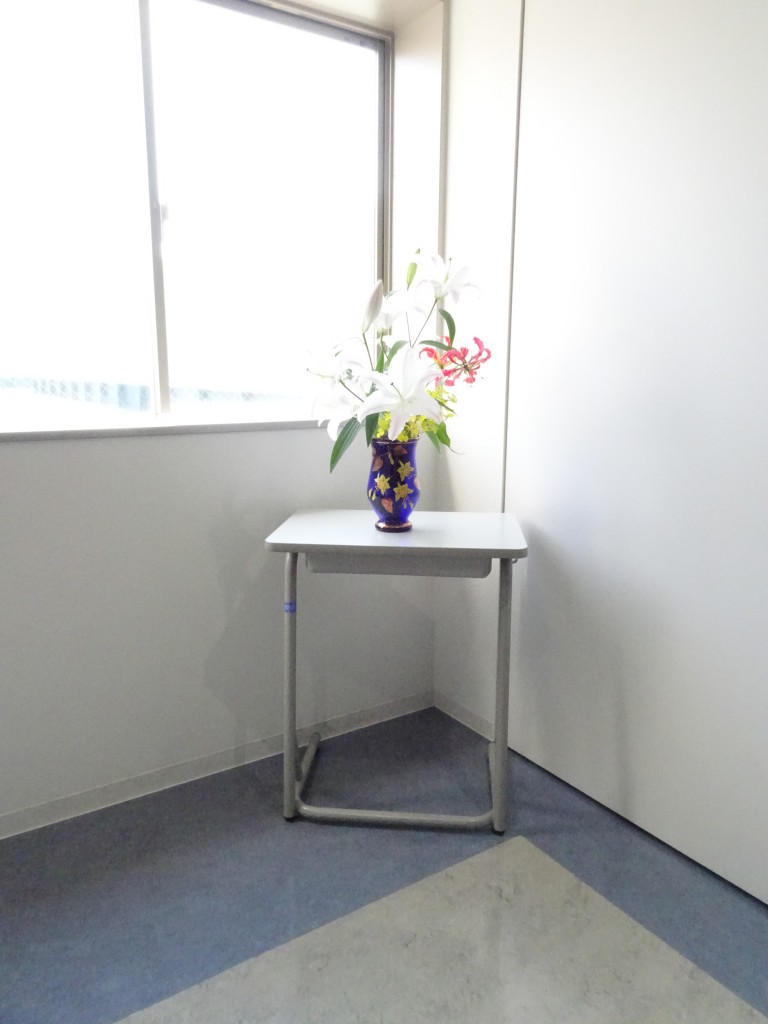 ２号館４階の花