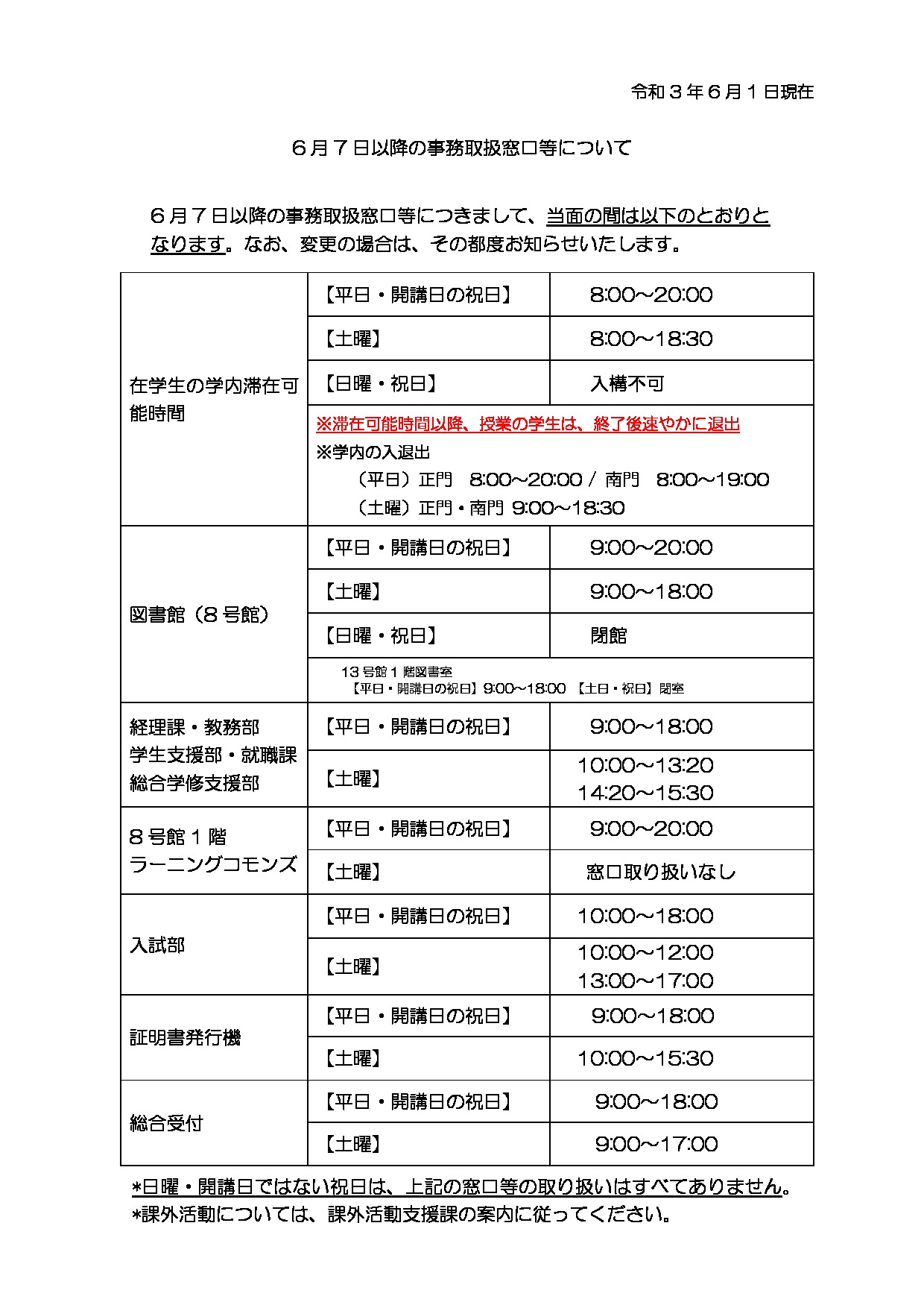 添付②：6月7日以降の事務取扱窓口等について（HP・T-Po掲載用）2のサムネイル